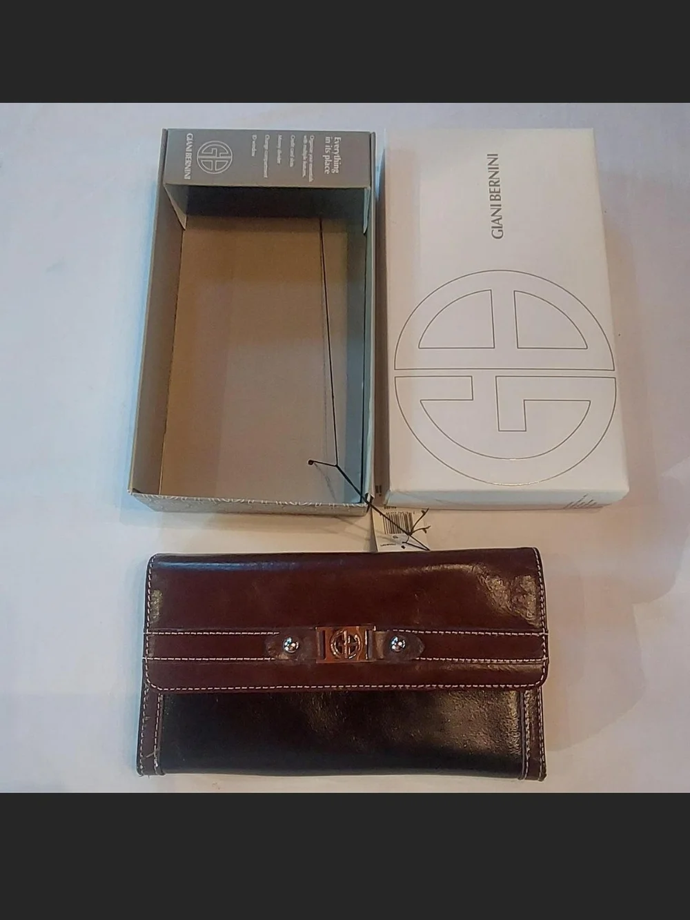 Giani Bernini Brown Leather Womans Wallet